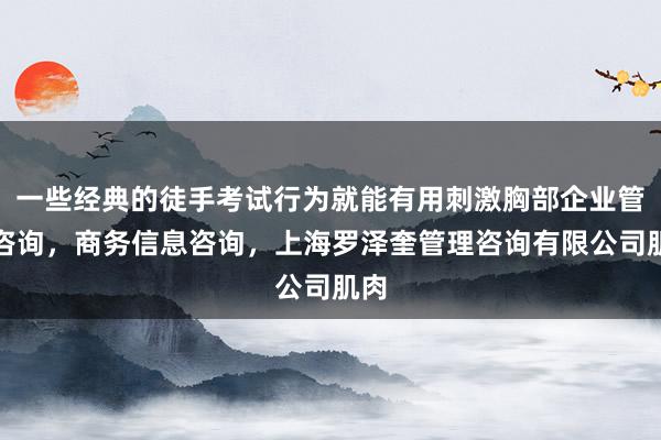 一些经典的徒手考试行为就能有用刺激胸部企业管理咨询，商务信息咨询，上海罗泽奎管理咨询有限公司肌肉